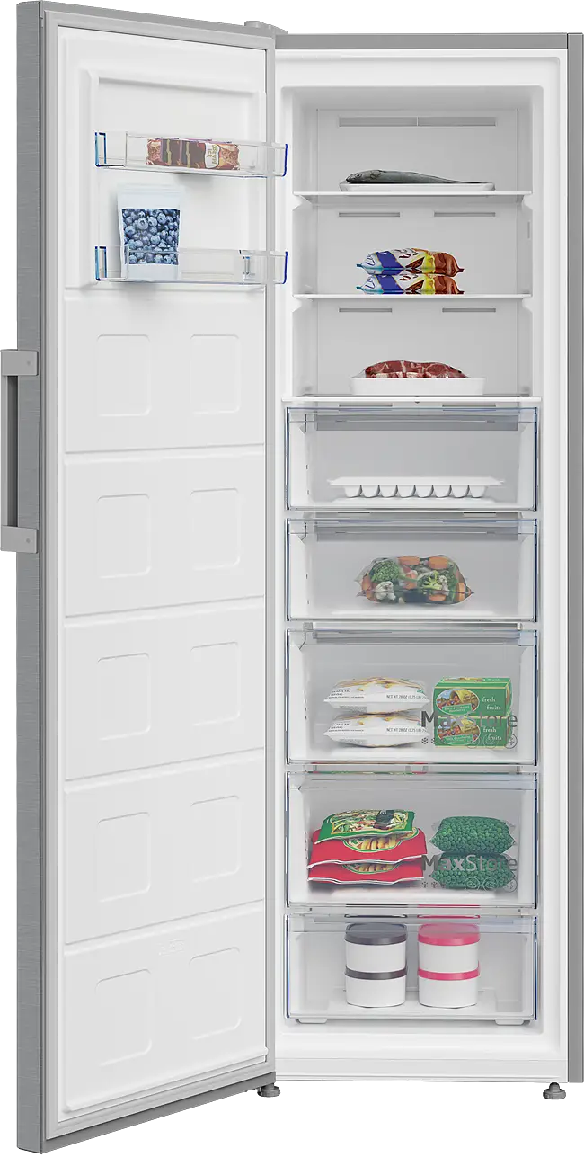 Beko Tall Stainless Steel Freezer | FNP4686PS