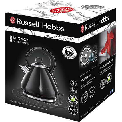Russell Hobbs Legacy Quiet Boil 1.7L Kettle - Black | 21886