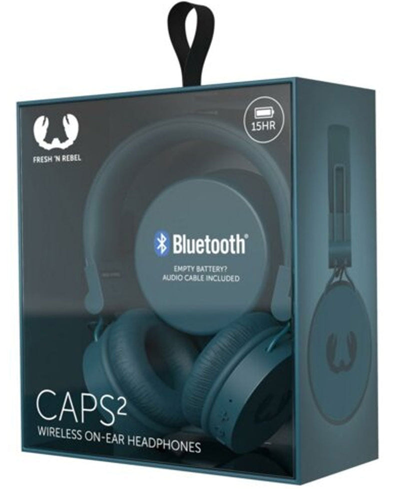 Fresh & Rebel Caps 2 Wireless Headphones | Petrol Blue