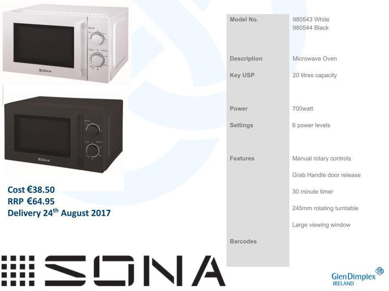 Sona 20L Microwave | 980543